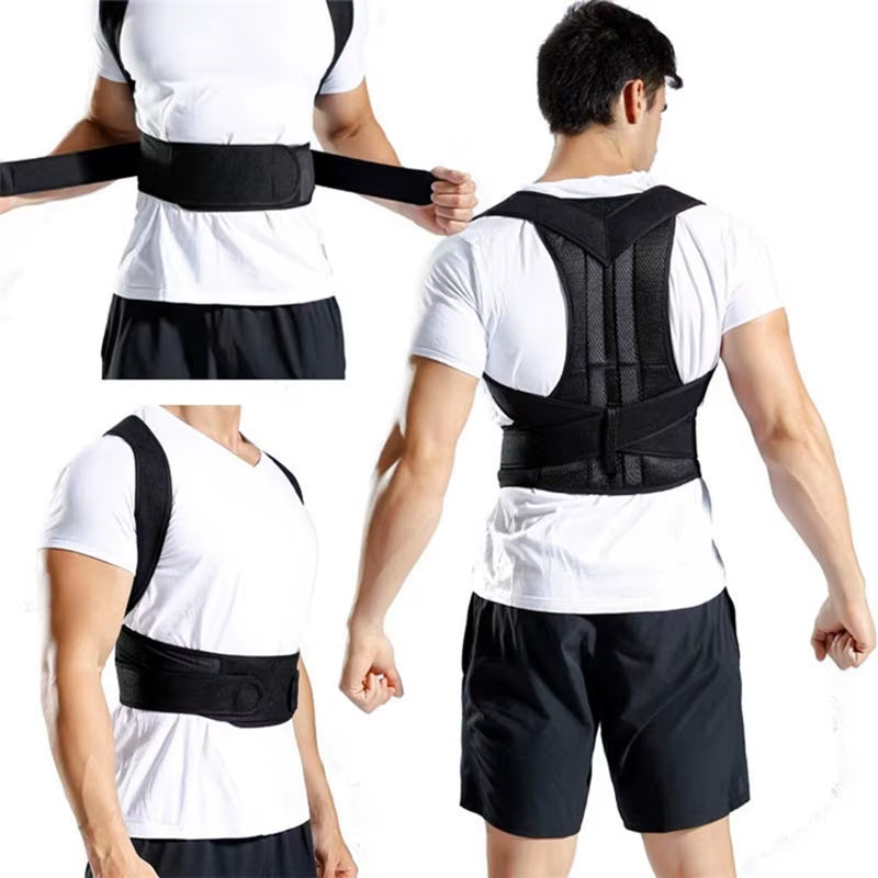 Back Support Posture Corrector Belt Adjustable Shoulder Clavicle Spine Support Belt Reshape Your Body Lumbar Brace Back Trainer